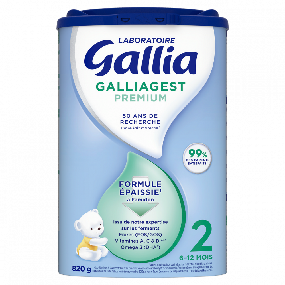Galliagest Premium 2ème âge - 820g - Lait infantile - unique