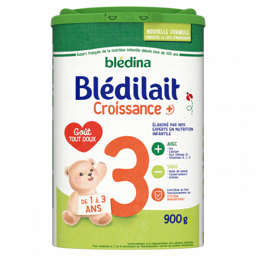 Lait bébé liquide de croissance 3ème âge 1-3 ans Blédilait Bledina 6x1l sur