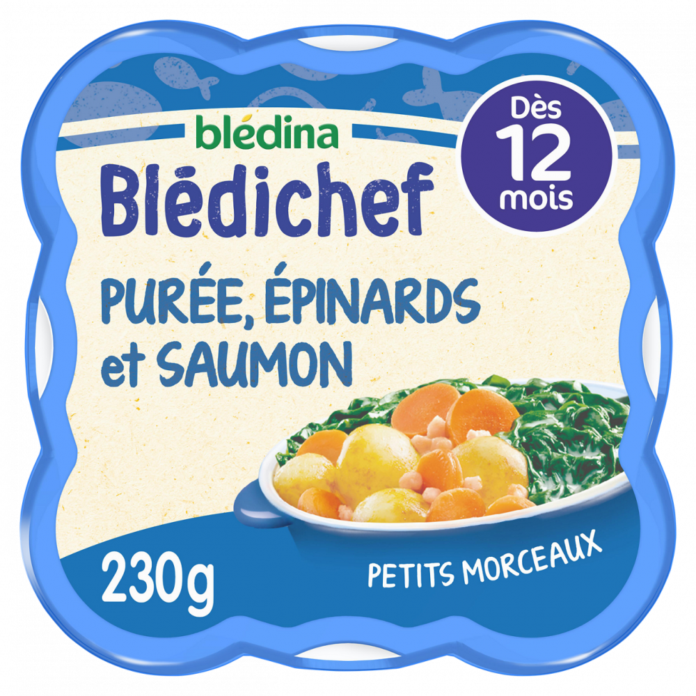 Blédichef - Purée épinards et saumon du Pacifique