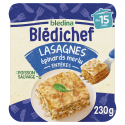 Blédichef - Lasagnes Epinards Merlu - 230g - Face