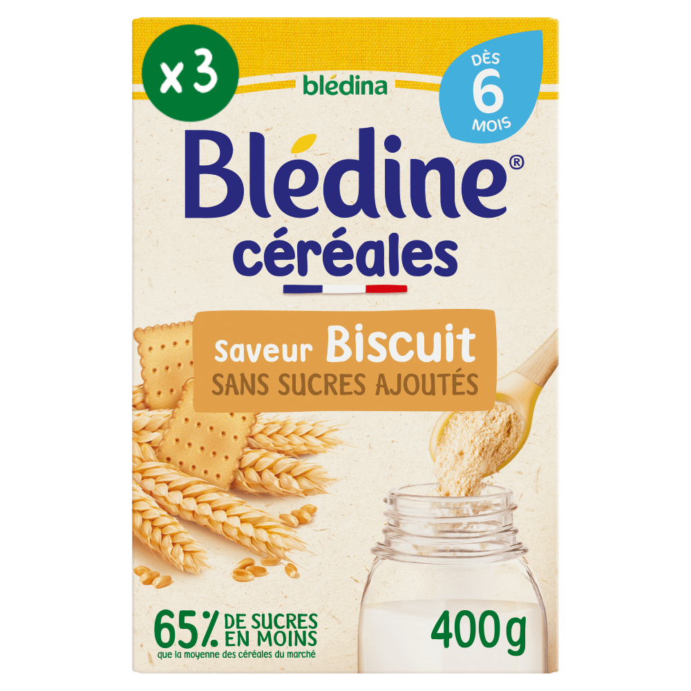 Blédine - Saveur Biscuit - Lot x3