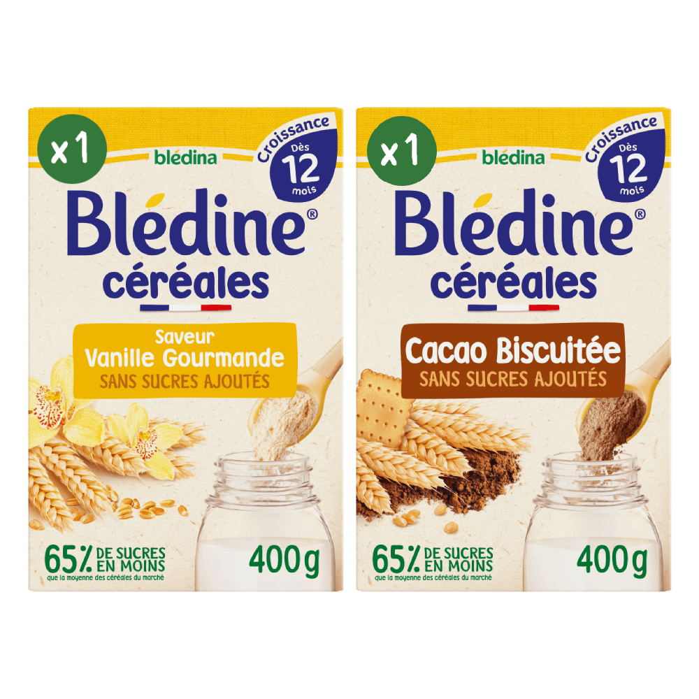 Blédine croissance saveur chocolat biscuit - dès 12 mois, Blédina (400 g)