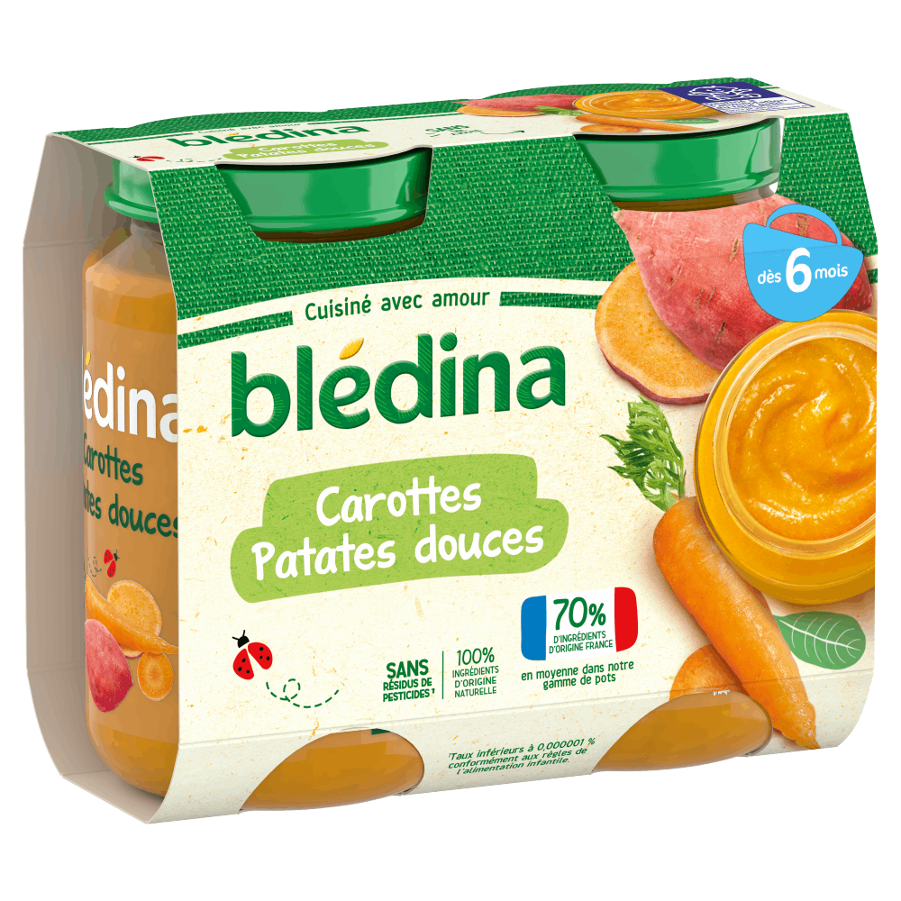Petits pots Blédina - Lot Multi-variétés légumes x4