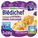 Blédichef - Crémeux de Potiron et Panais, Boulghour et fromage Kiri® - 2x230g