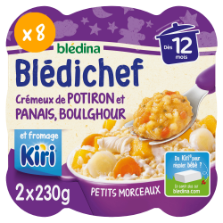 Blédichef - Crémeux de Potiron et Panais, Boulghour et fromage Kiri® - Lot x8