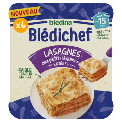 Blédichef - Lasagnes aux petits Légumes - Lot x 6