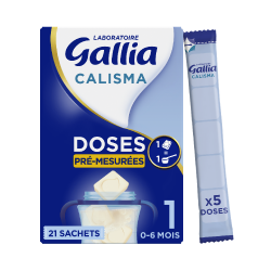 Calisma Pocket 1er âge - 21 sachets de 5 doses prêtes à l'emploi - Lot x1 - Gallia - Face