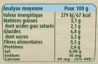 FRANCE BEBE BIO Brassé Nature - 4x100 g - Dès 6 mois