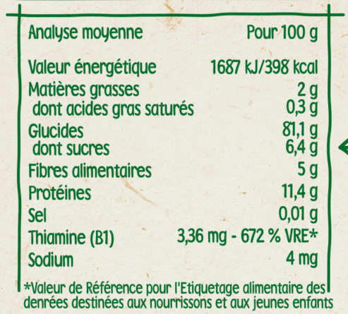 BLEDINA - Blédine - Céréales Bébé Petit-déjeuner - Multi-Céréales - Sans  sucre ajouté - Dès 6 mois - Pack de 6x400g : : Epicerie