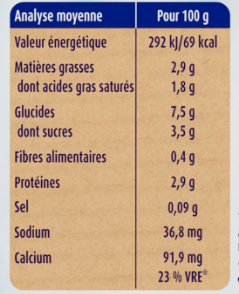 Blédina, Mini Lactés pour bébé, Dès 6 Mois, Nature sans Sucres Ajoutés,  8x(6x55 g)