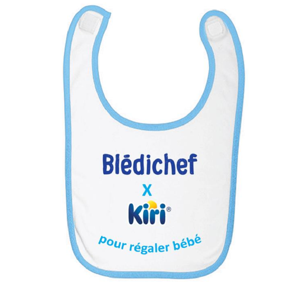 <p>1 bavoir Blédichef x Kiri® <span style="color:#ffffff;background-color:#218e53;"><strong>OFFERT</strong></span></p>