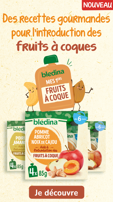 Introduire bébé aux fruits à coque !