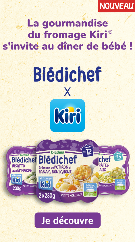 Découvrez les Blédichef au fromage Kiri !