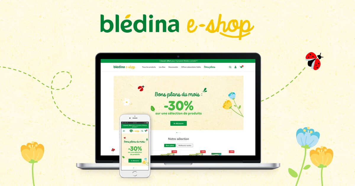 E-shop Blédina  Toute la Gamme de Produits Blédina